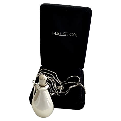 halston bottle pendant necklace.